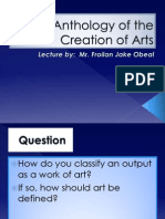 An Anthology of The Creation of Arts