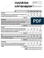 Judging Rubric Individual Projects