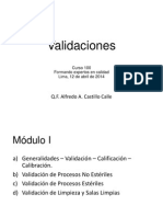 Validaciones Curso 100 d CEQUIFAR