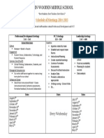 Schedule of Meetings - Jwms