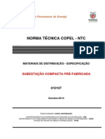 Norma COPEL NTC 810107 - Subestação Metálica Pré-Fabricada