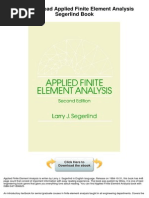 Applied Finite Element Analysis 2nd Ed L Segerlind Wiley 1984 Ww Teaching Mathematics