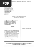 United States District Court District of Wyoming