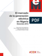 El Mercado de La Generación Eléctrica en Nigeria Dic 2013 ICEX