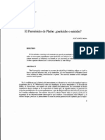 01 Lorite Mena, José El Parménides de Platón ¿Parricidio o Suicidio