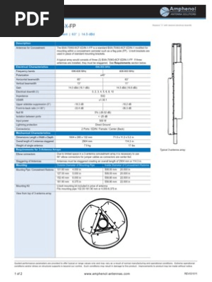 Bxa 70063 6cf Edin X FP | PDF | Antenna (Radio) | Telecommunications