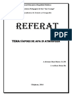 Referat Vaporii de Apa