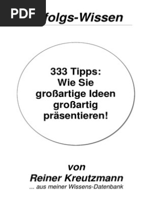 333 tips wie sie grossartige ideen prasentieren pdf