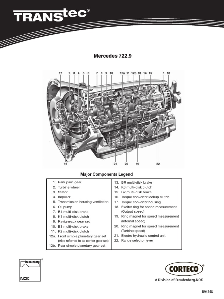 Trans 722.9 TransTec PDF | PDF | Transmission (Mechanics) | Clutch
