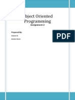 Object Oriented Programming (Assignment-2)