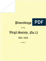 Proceedings of The Virgil Society 12 - 1972-73