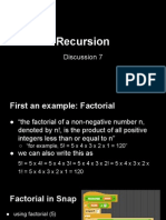 Recursion Discussion 7