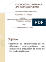 Microorganismos en la producción de olores lácteos