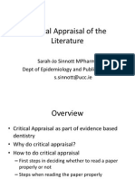 1critical Appraisal