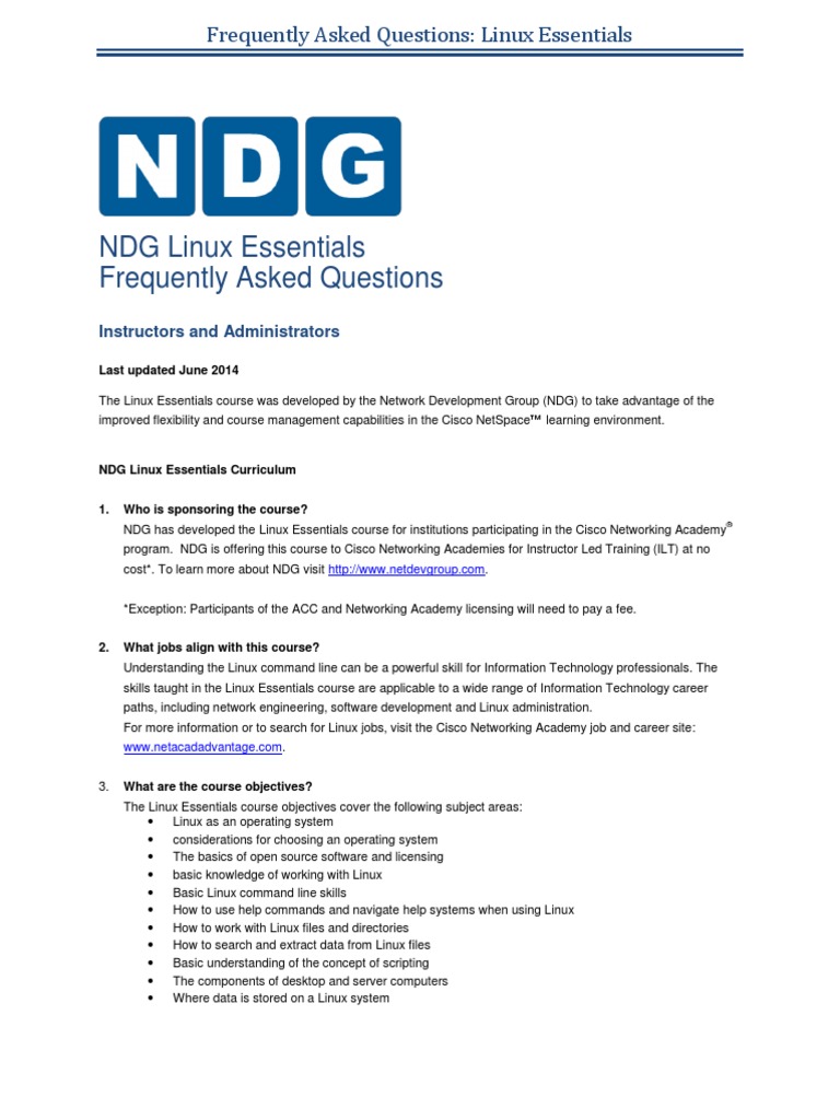 ndg linux essentials pdf download