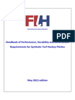 Handbook of Performance, Durability and Construction Requirements For Synthetic Turf Hockey Pitches