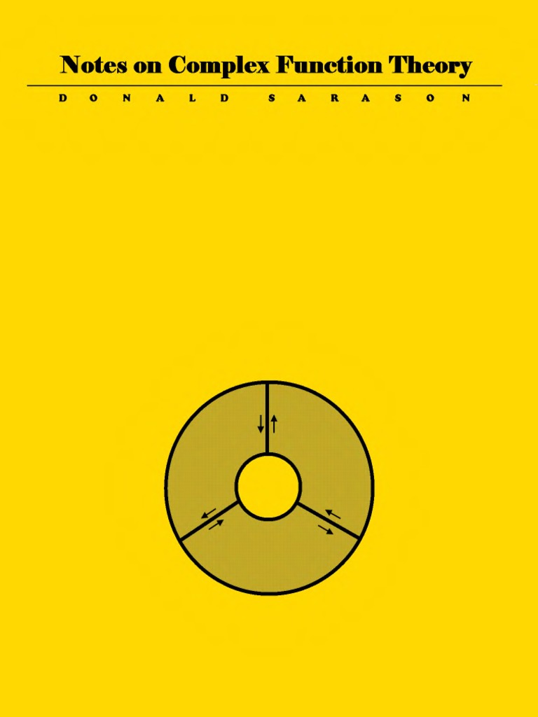 Notes On Complex Function Theory (Sarason) | PDF | Mathematical ...