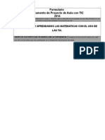 Formulario Trabajemos y Aprendamos Las Matematicas Con El Uso de Las Tic