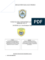 Silabus Toxicologia Técnología Médica