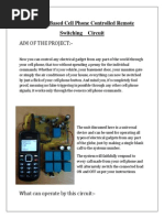 GSM Based Cell Phone Controlled Remote Switching Circuit