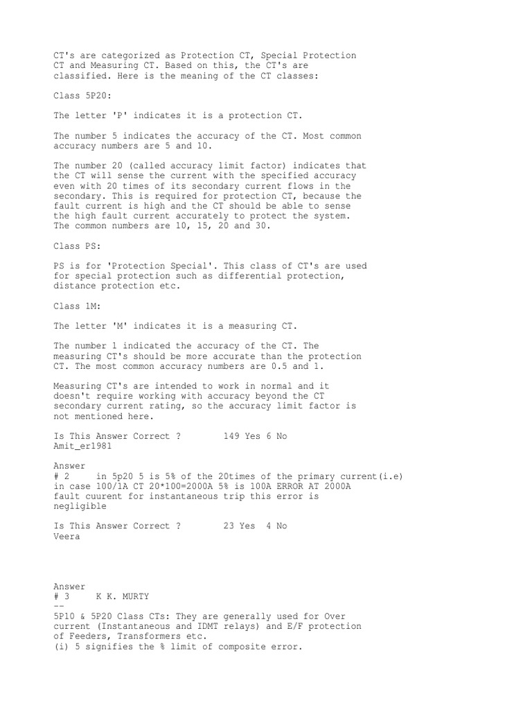 Class PS PDF Transformer Electric Current