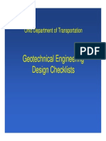 Geotech Design Checklist