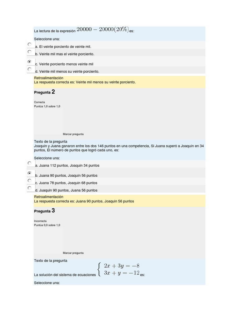 Primer Parcial de Matemáticas 1 | PDF