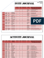 activity journal