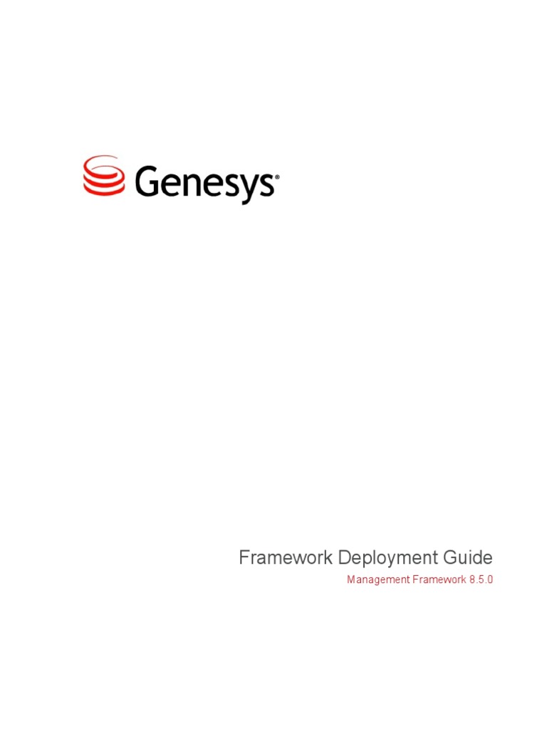 Genesys Framework Layer Overview | PDF | I Pv6 | Databases