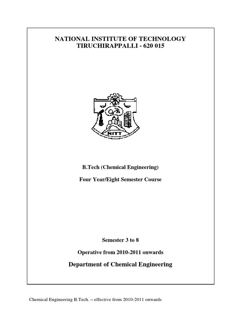 B - Tech CHEMICAL 2010 2011 2012 | PDF | Catalysis | Class (Computer ...