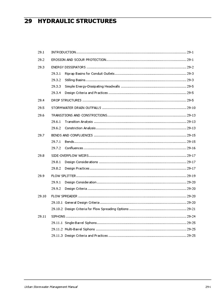 CH 29 - Hydraulic Structures | PDF
