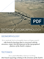 M1 - Geomorphology - Tectonic Geomorphology