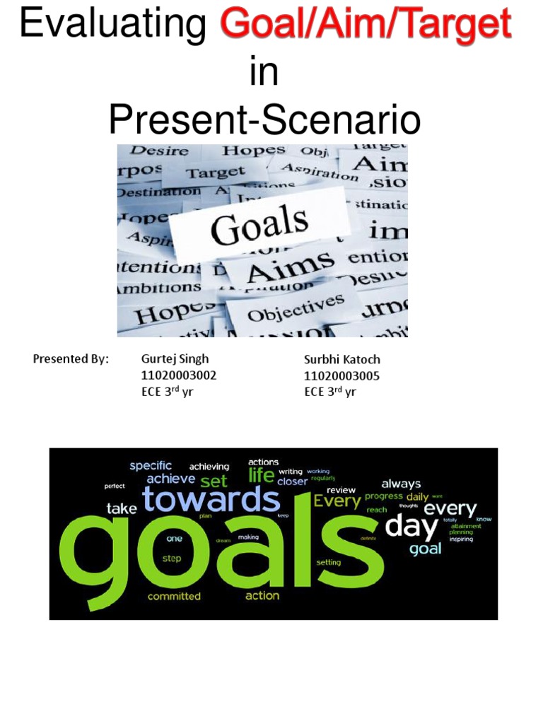 Evaluating Goals and Targets for Success | PDF