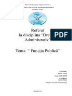 Functia Publica Referat