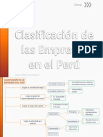 Clasificación de Las Empresas en El Perú.