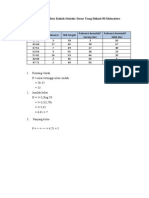 Data Nilai Ujian Akhir Mata Kuliah Statistic Dasar Yang Diikuti 50 Mahasiswa