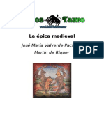 La Epica Medieval, Valverde Pacheco J M, Riquer, Martin de 