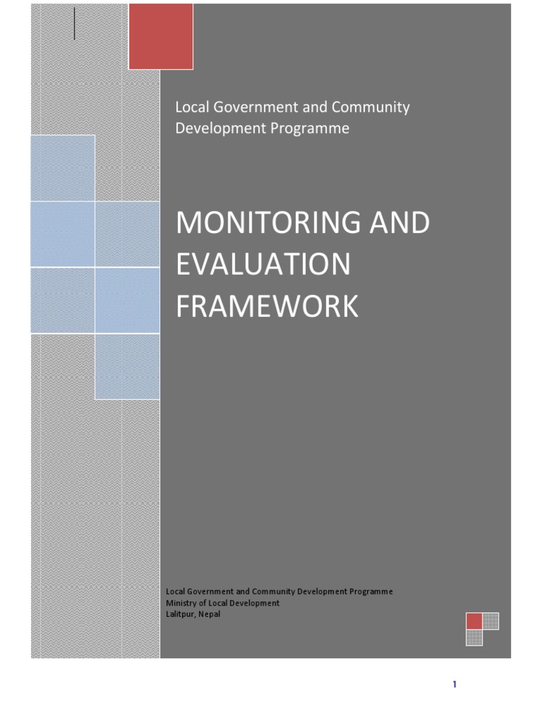 LGCDP M&E Framework | PDF | Monitoring And Evaluation | Survey Methodology