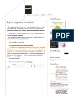 Android - PayPal Intigration in Android