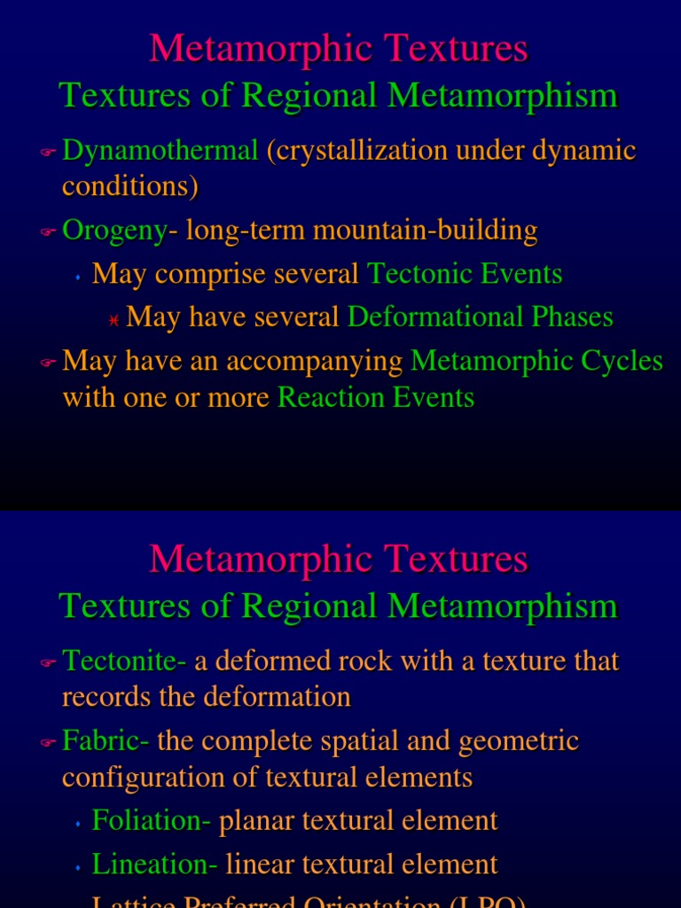 Metamorphic Rock Textures Explained | PDF | Structural Geology | Rocks