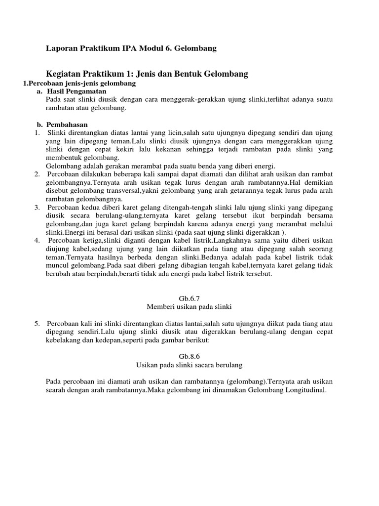 Laporan Praktikum Ipa Modul 6