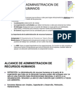 Alcance de Administracion de Rec - Hum