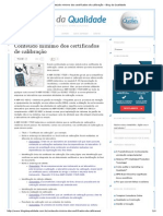 Conteúdo Mínimo Dos Certificados de Calibração - Blog Da Qualidade