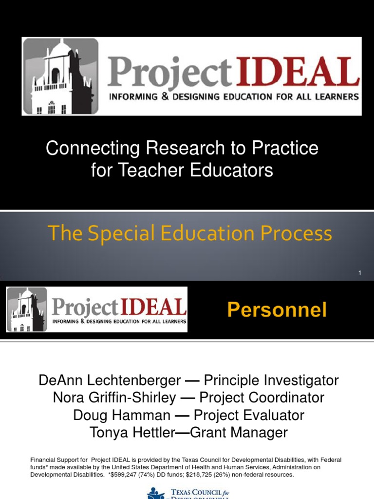 Special Education IEP Process Overview | PDF | Individualized Education ...
