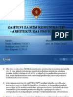 Zahtevi Za M2M Komunikacije - Prezentacija