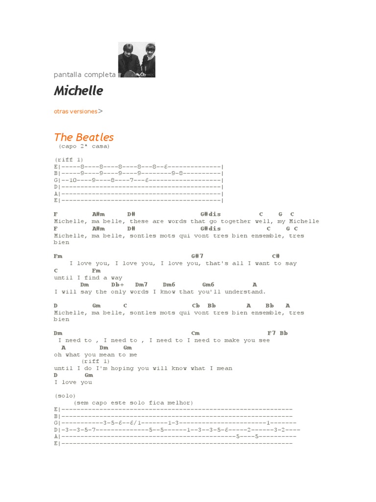 Michelle: The Beatles | PDF