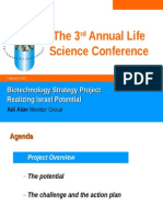 The 3 Annual Life Science Conference: Biotechnology Strategy Project Realizing Israel Potential
