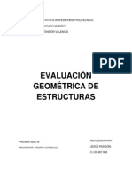 Evaluación Geométrica de Las Estructuras