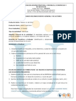 Guia de Actividades y Rubrica de Evaluacion Reconocimiento General y de Actores 2014 I