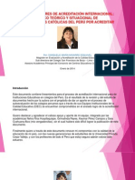 Acreditación Internacional. Marco Teórico y Situacional